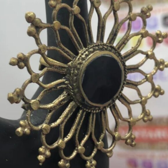 Afghan Statement Tribal Ring, Afghan Ring, Bohemian Ethnic, Afghan Jewelry - Picture 8 of 8